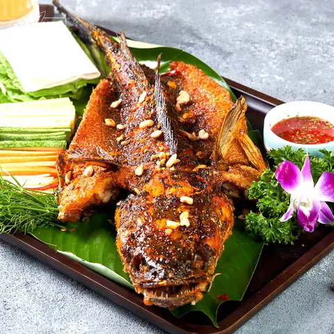 Cá Lóc Nướng Cuốn Bánh Tráng