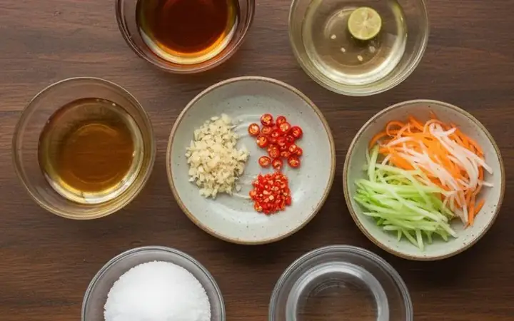 Cách Pha Nước Chấm Bánh Đa Nem Chuẩn Vị: Tỷ Lệ Vàng Và Bí Quyết Cân Bằng 4 Hương Vị