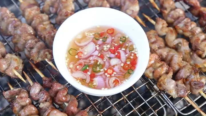 Cách Ướp Lòng Nướng Sa Tế