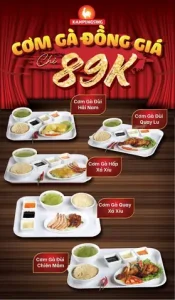 Cơm Gà Hải Nam Menu