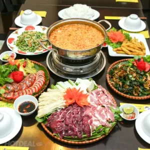 Lẩu Cua Đồng Bắp Bò