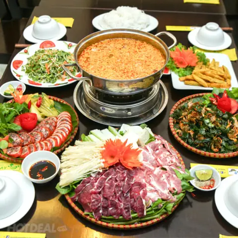 Lẩu Cua Đồng Bắp Bò