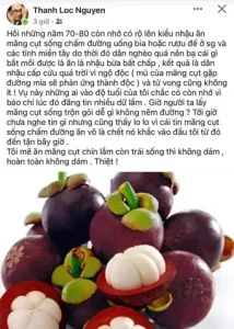 Măng Cụt Sống Chấm Đường