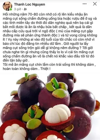 Măng Cụt Sống Chấm Đường Măng Cụt Sống Chấm Đường