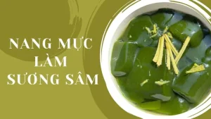 Cách Làm Sương Sâm Bằng Nang Mực Hoàn Hảo: Thành Phẩm Núng Nính, Dai Giòn