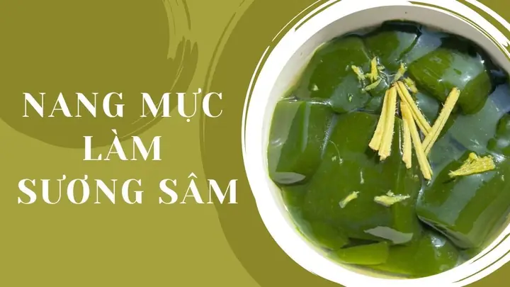 Cách Làm Sương Sâm Bằng Nang Mực Hoàn Hảo: Thành Phẩm Núng Nính, Dai Giòn