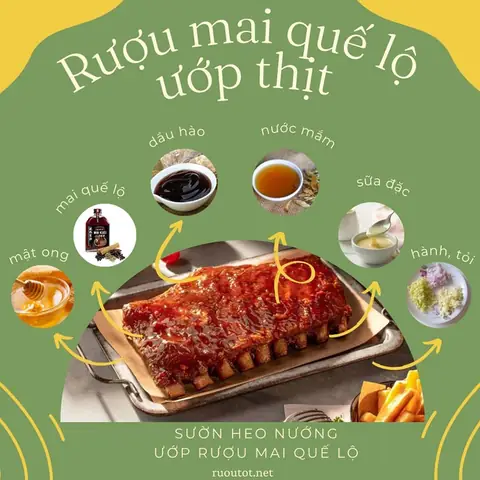 Rượu Mai Quế Lộ Ướp Thịt Heo Nướng - Hướng Dẫn Chi Tiết