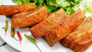 Ba Rọi Chiên Giòn Bì