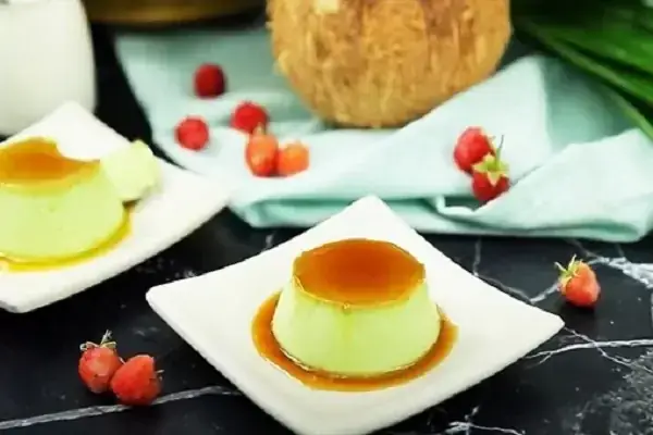 Bánh Flan Lá Dứa Phô Mai