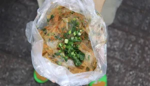 Review Bánh Tráng Dẻo Mỡ Hành Quán Trái Xoài Đường 3/2