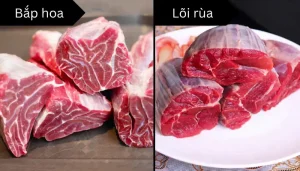 Lõi Rùa Và Bắp Hoa Bò: Cách Phân Biệt Và Nấu Ăn Ngon
