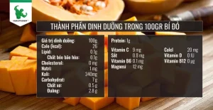 Bí Đỏ Xào Tỏi Bao Nhiêu Calo