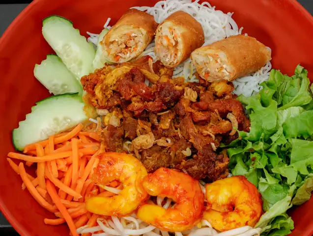Bun Tom Thit Nuong Cha Gio