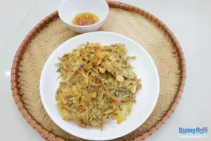 Cá Cơm Mờm Chiên Trứng