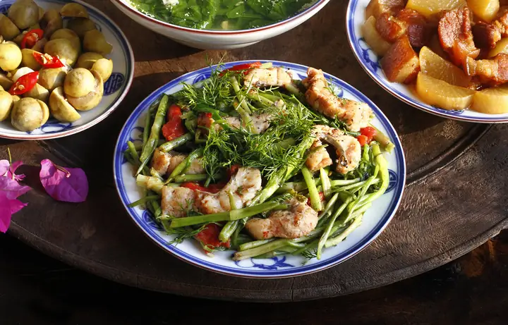 Cá Quả Nấu Rau Cần
