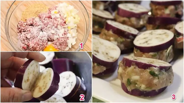 Cà Tím Nhồi Thịt Sốt Chua Ngọt
