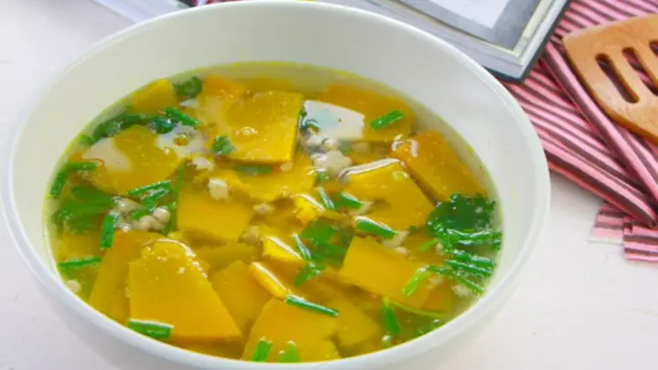Cách Làm Canh Bí Đỏ Nấu Thịt