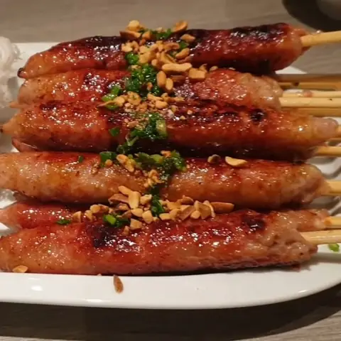 Cách Làm Nem Nướng Xiên Que