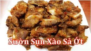 Cách Làm Sườn Non Xào Sả Ớt