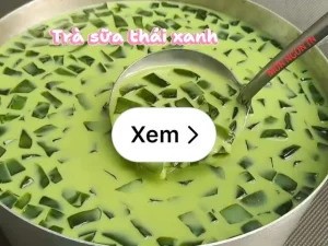 Cách Làm Trà Sữa Thái Xanh Thạch Rau Câu Tại Nhà