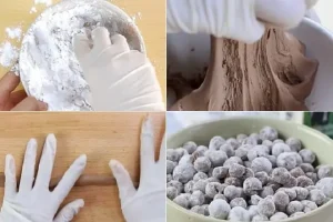 Cách Làm Trân Châu Đường Đen Bằng Bột Năng