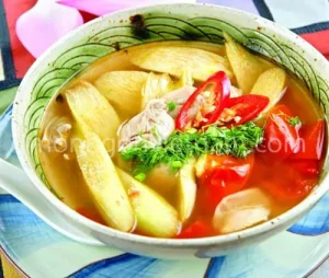 Cách Nấu Riêu Trai Dọc Mùng