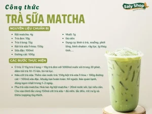 Cách Nấu Trà Sữa Matcha Để Bán