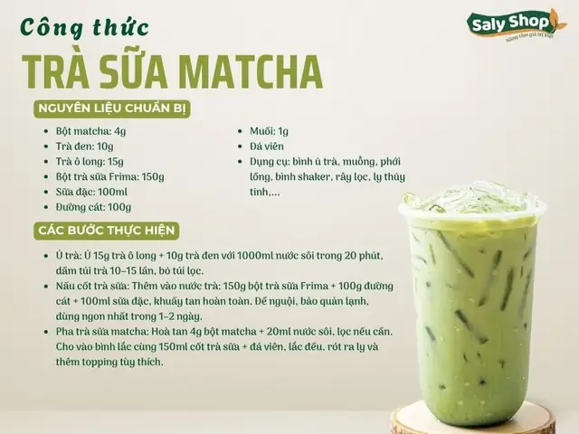 Cách Nấu Trà Sữa Matcha Để Bán