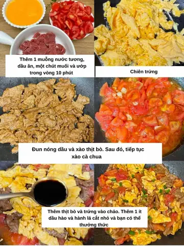 Cách Nấu Thịt Bò Xào Trứng Cà Chua Chuẩn Vị, Dễ Làm Tại Nhà