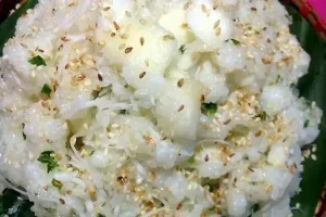 Cách Nấu Xôi Sắn Thịt Băm Chuẩn Vị Truyền Thống