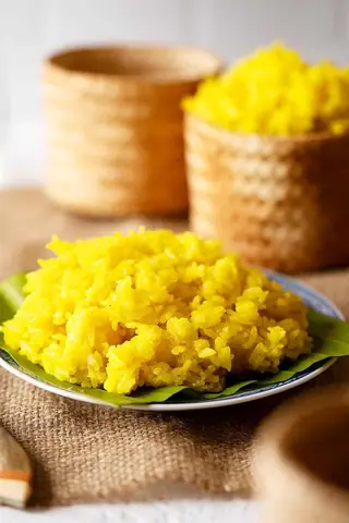 Cách Nấu Xôi Với Tinh Bột Nghệ
