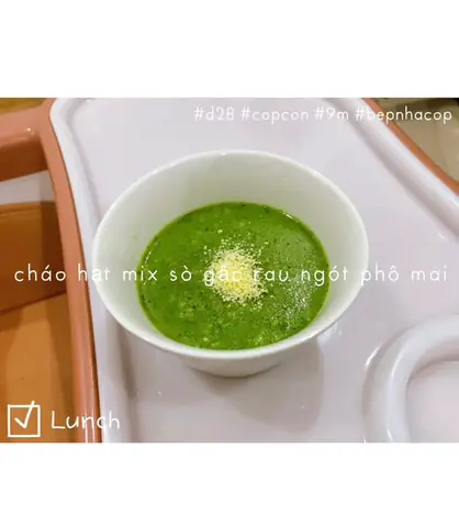 Cháo Phô Mai Rau Ngót