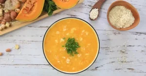 Cháo Thịt Lợn Bí Đỏ