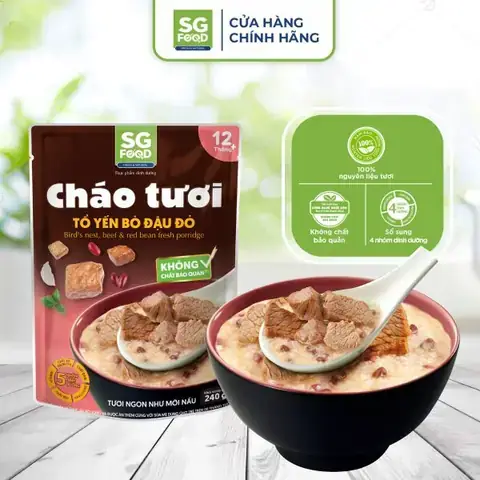 Cháo Xương Bò Đậu Đỏ