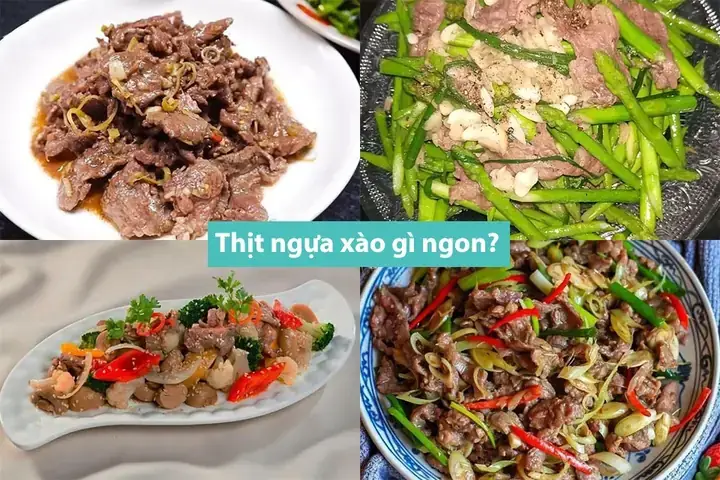Chế Biến Thịt Ngựa Xào Lá Lốt