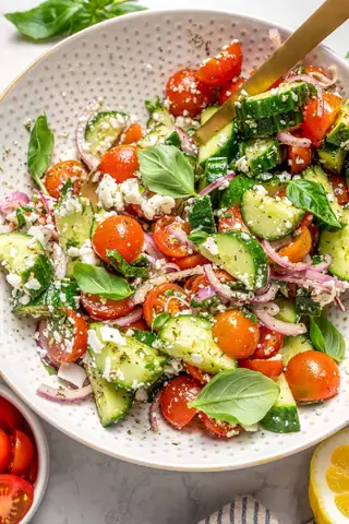 Cherry Tomato And Cucumber Salad