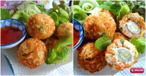 Cách Làm Cơm Nguội Bọc Trứng Cút Chiên Giòn - Món Ăn Vặt Cho Bé