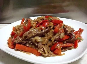 Da Bò Xào Sa Tế
