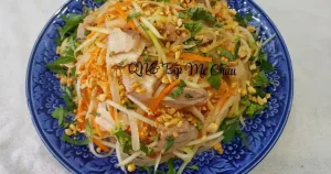 Đu Đủ Xanh Xào Thịt Heo