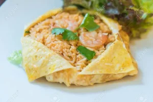 Fried Rice Wrapped In Egg