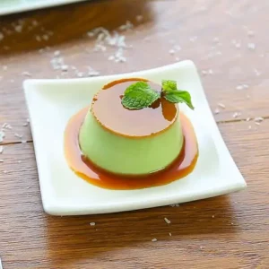 Làm Bánh Flan Lá Dứa