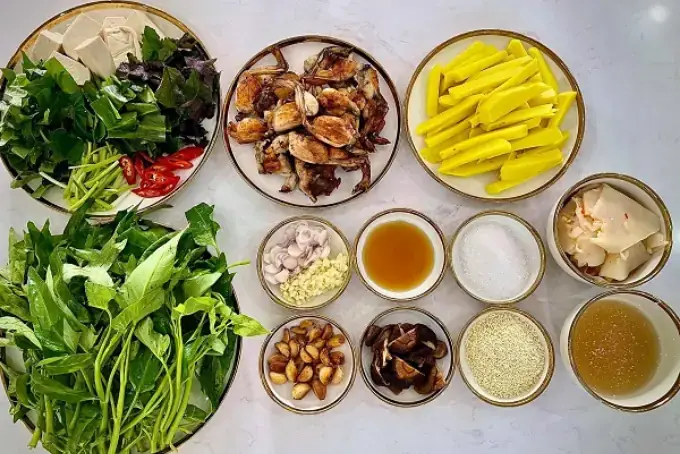 Lẩu Ếch Măng Cay Ăn Với Rau Gì? Bí Quyết Chọn Rau Cân Bằng Vị Giác