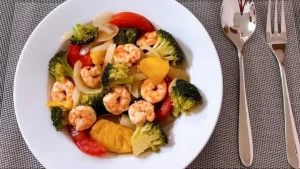 Món Tôm Xào Rau Củ