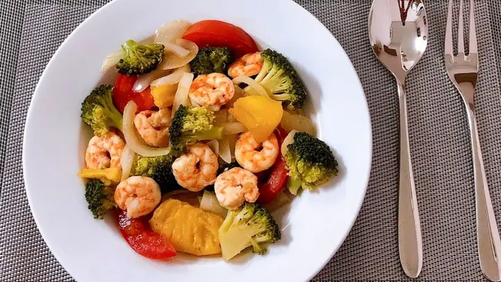 Món Tôm Xào Rau Củ