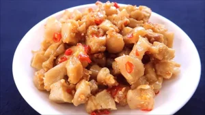 Món Tóp Mỡ Rim Mắm Tỏi