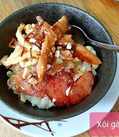 Nấu Xôi Gà Hạt Sen