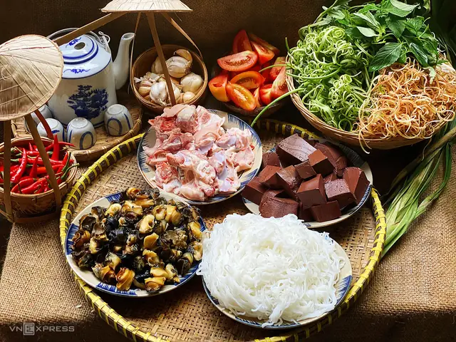 Nguyên Liệu Nấu Bún Riêu