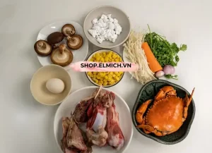Nguyên Liệu Nấu Súp Cua