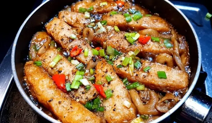 Sườn Non Chay Kho Sả Ớt
