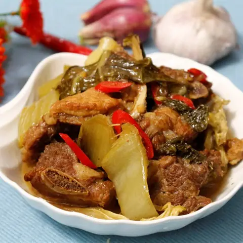 Sườn Non Kho Dưa Cải Chua Sườn Non Kho Dưa Cải Chua